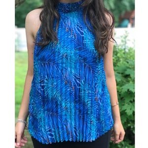 Blue Halter Top